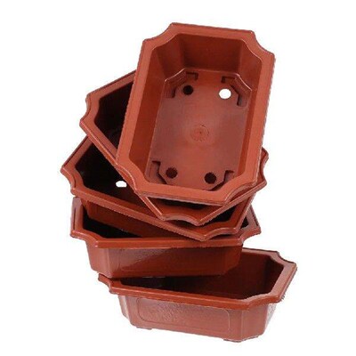 5 PCS Bonsai Pot Delicate Flower Simple Pots Planter Rack