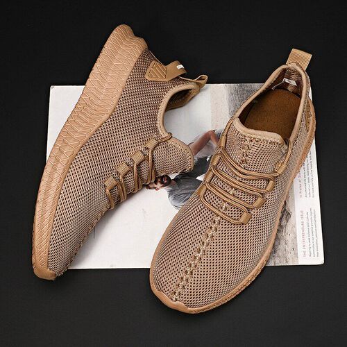 Breathable Mesh Men Shoes rendy Lightweight Walking Flats Pl