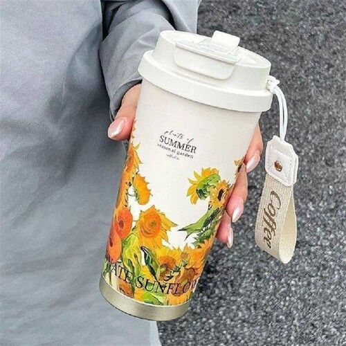Leakproof 530ml Coffee Cup Large Capacity Double-layer