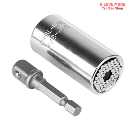 Universal Torque Wrench 7-19mm Socket Head Multifunctional U