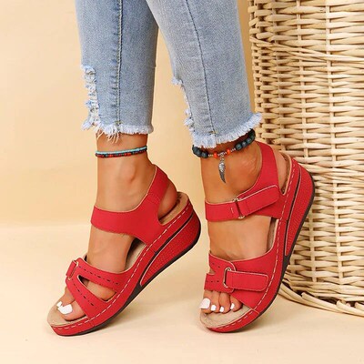 Women Sandals Soft Stitching Ladies Sandals Comfortable Flat