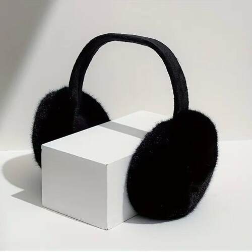 Solid Soft Plush Ear Keep Warmer Winter Earmuffs for Women M