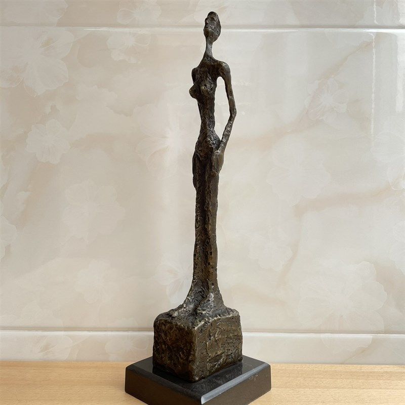 铜雕塑工艺品贾科梅蒂站立的人铜像抽象摆件家居饰品客厅玄关书房,家居饰品,桌面摆件,淘宝优惠券,粉丝福利购,淘宝优惠卷