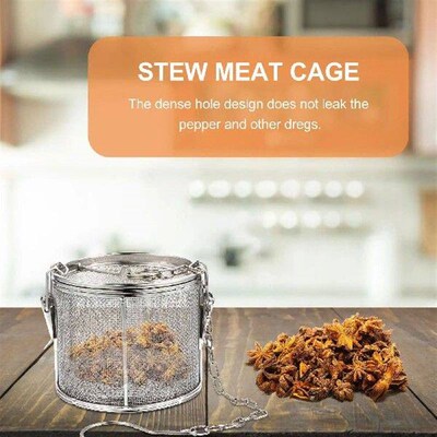 Stew Marinade Basket Seasonings Strainer Chic Stainless