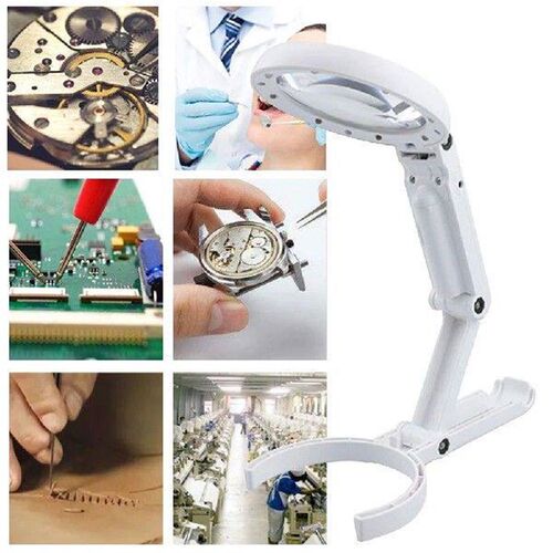 8LED Handheld Magnifier Dual Purpose Universal Handheld