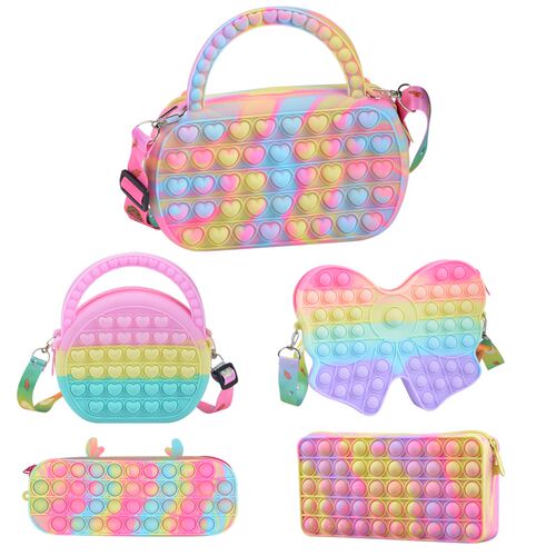 Large Pops Pencil Case Simples Sensory Push Bubble Stationer
