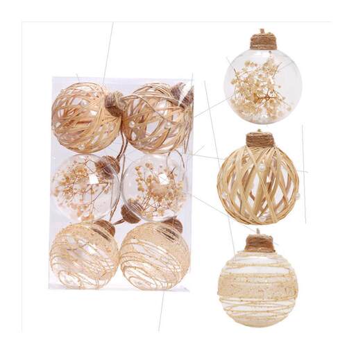Christmas clear PET twine Christmas ball set耶诞球