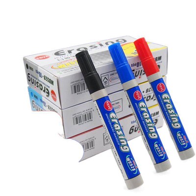 4 Colors Erasable Whiteboard Marker Pen Set Office Dry Erase
