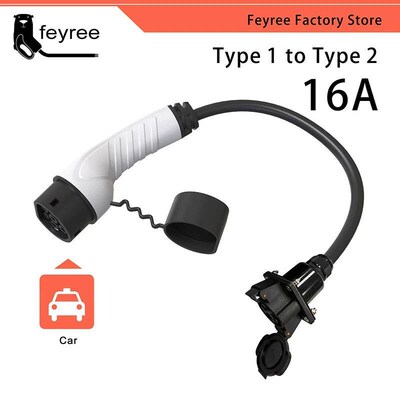j1772 Socket Type 1 to Type 2 IEC62196-2 16A 32A EV Car Char