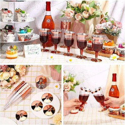 Plastic Champagne Flutes Wine Glass Goblet Wine Tasting