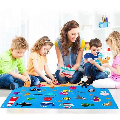 Felt story boards children early educational science learnin