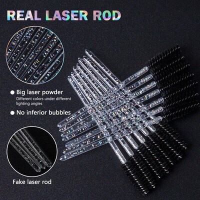 100/20 Disposable Mascara Wands Applicator Eyelash Brush Spo