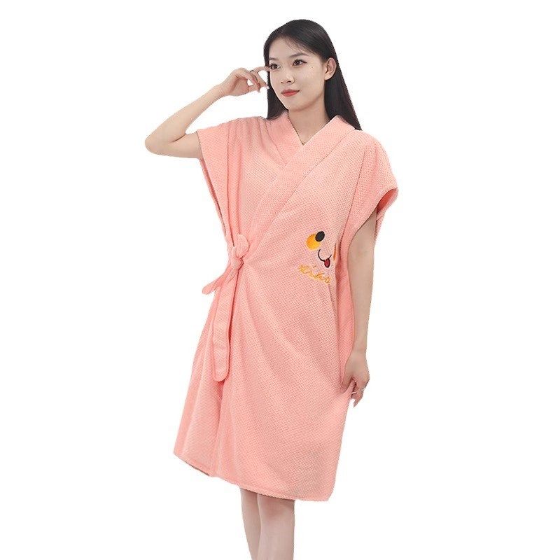 浴巾浴袍女秋冬季200新款可穿式睡袍可穿可裹巾吸水速干长袖大码