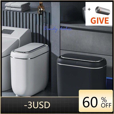 14L Automatic Sensor Trash Can Electric Touchless Smart Bin