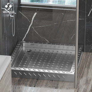 圣雪不锈钢方形淋浴房底盘底座底盆防滑浴室卫生间防水挡水条家用