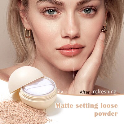 5 Colors Matte Setting Powder Face Setting Press Ball Loose