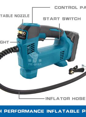 线充气泵车载22117无充电打汽车用小型便携式锂气电池轮胎电动泵