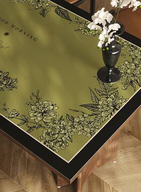 新款法式复奢家用餐垫高级室感卧床头FZP柜轻防滑防古水餐桌几