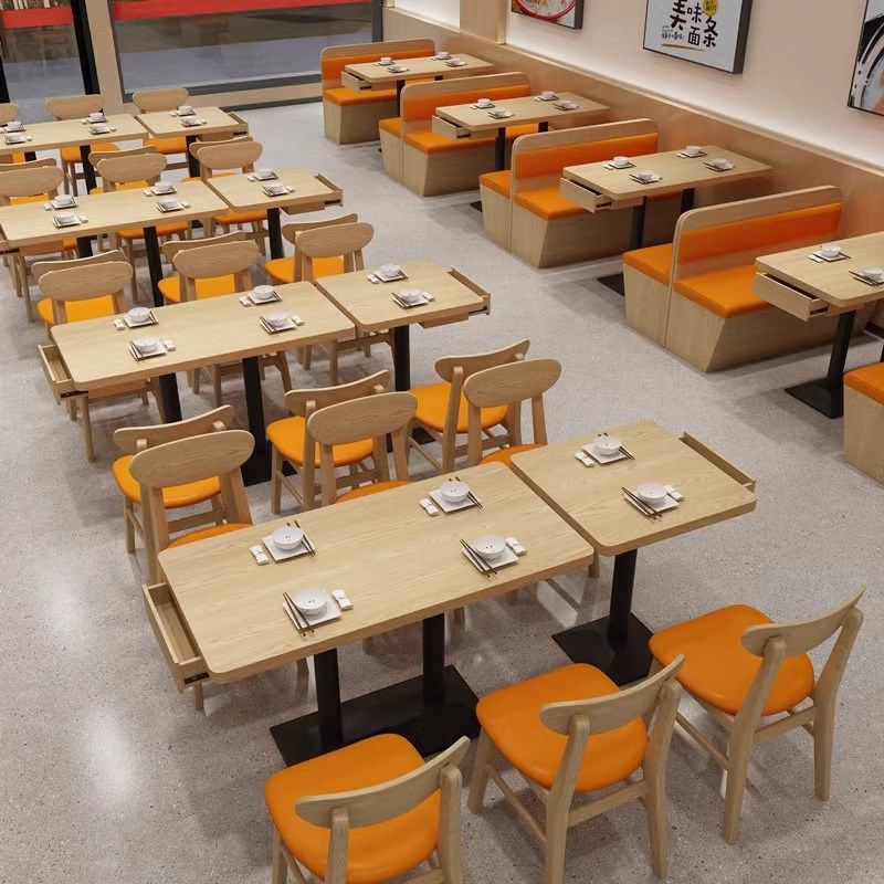粉面桌椅小吃店麻辣烫螺蛳粉快餐店桌椅餐厅餐饮板式卡座沙发,商业/办公家具,成套餐饮家具,淘宝优惠券,粉丝福利购,淘宝优惠卷