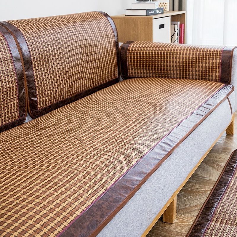 沙发垫夏季凉席客厅冰丝防滑罩巾夏天坐垫凉垫四季通用藤席子,居家布艺,沙发垫,淘宝优惠券,粉丝福利购,淘宝优惠卷