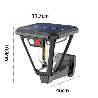 Solar Powered Outdoor Wall Light Motion Sensor COB Ground