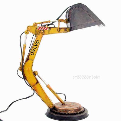 Iron Vintage Model Antique Metal Punk Table Lamp Desktop