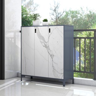 鞋柜家用门口室内带锁玄关入户超大容量多层收纳铁皮密码锁储物柜