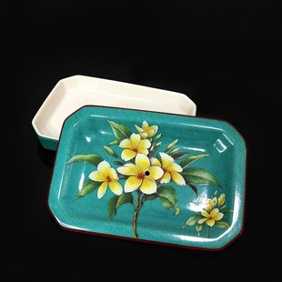 双层沥水陶瓷皂盒高颜值家用香皂盒肥皂盒中式卫生间皂碟浴室皂托