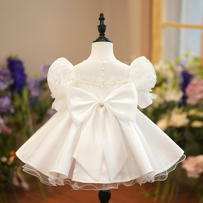 儿童公主裙女童周岁礼服女宝宝生日公主裙高端小女孩一岁花童婚礼