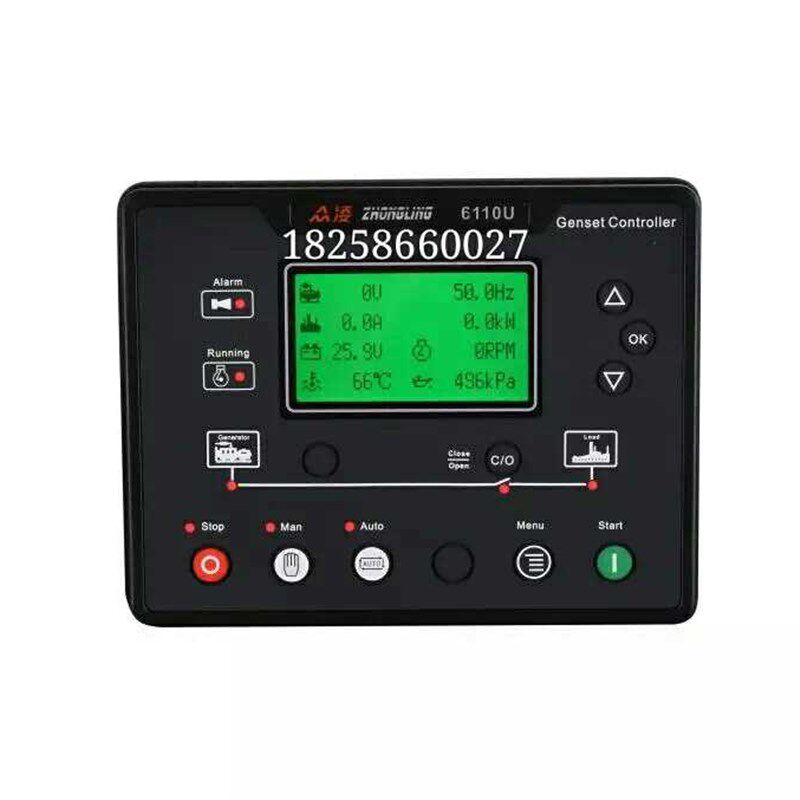众凌控制器6110UC6120UC控制屏柴油发电机组自动控制器四保护双电