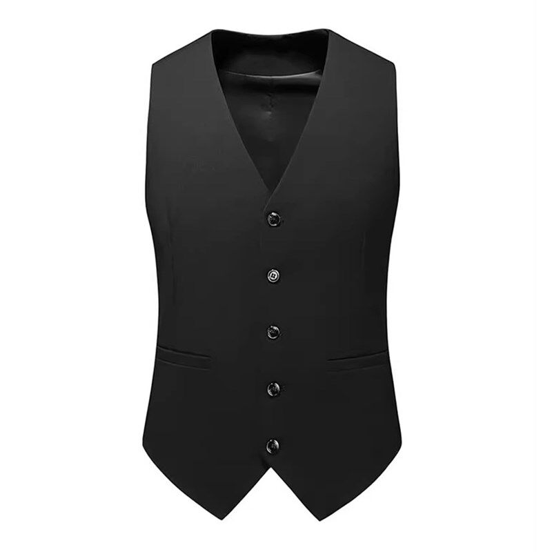 青年高个子加长西服马甲 四季常规黑色商务正装西服配件修身2482