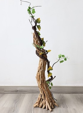 木质创意树干客厅装饰摆件落地家居客厅玄关软装摆件乔迁新居礼品