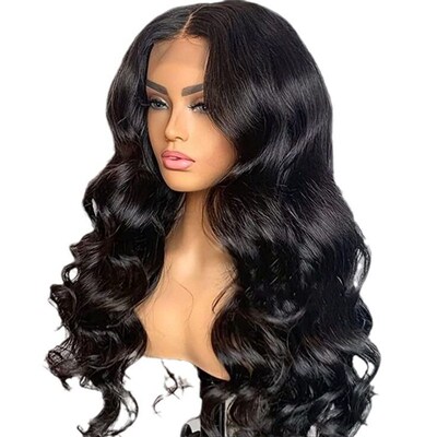 Body Wave Human Hair Wig Frontal Closure T Lace Spot