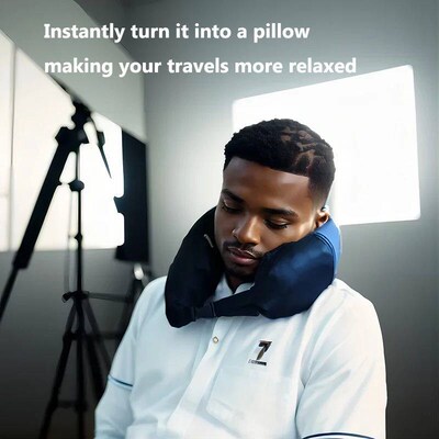 Multifunctional Neck Pillow Crobody Bag, Uniex Student Trave