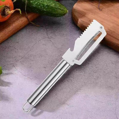 Stainless Steel Peeler for Kitchen, Multi-functional Scraper