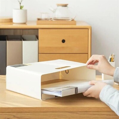 Gifts Plastic File Box Large Capacity Foldable A4 Storage Bo