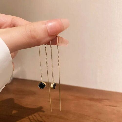 Simple Geometric Square Drop Earring For Women Korean Fashio