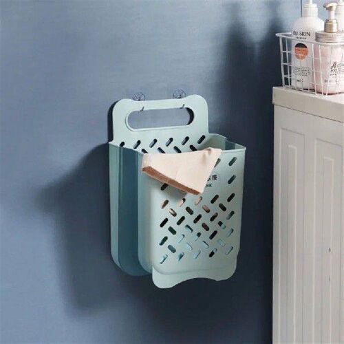 Folding Bathroom Laundry Basket Wall-mounted Dirty Clothes