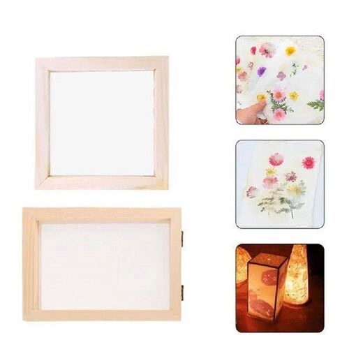 Retro DIY Wooden Recycling Art Crafts Handcraft Screen