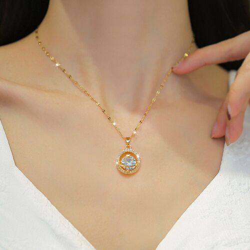 [Titanium Steel] Light Luxury Planet Elegant Micro Diamond N