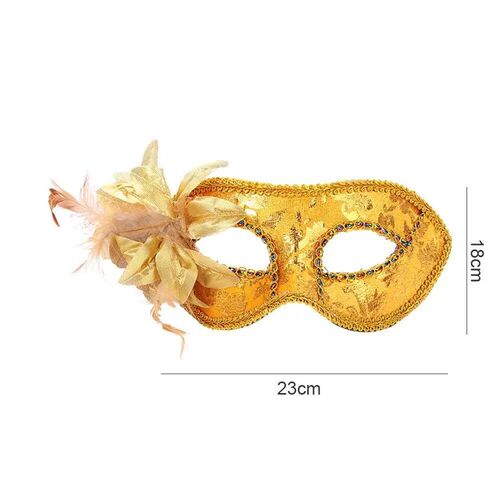 Glitter Half Face Floral Masquerade Mask Woman Venice Mask