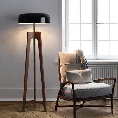 Standing Light Classical Wood Foyer Floor Lamp E27 Bulb Home