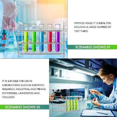 Test Tube Rack Square Container Trapezoidal Stainless Steel