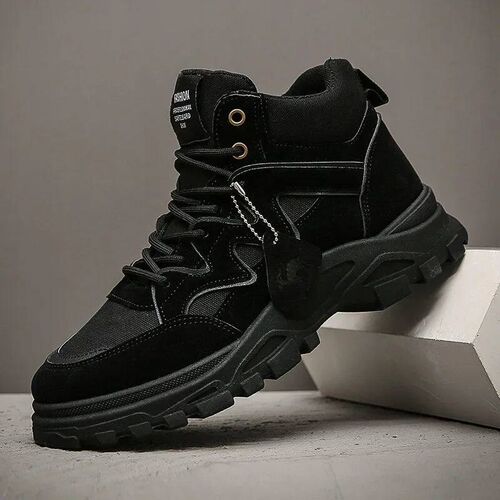 Winter Outdoor Mens Boots Fashion Platform Cowboy Ankle Boo