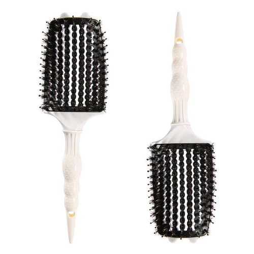 White pointy tail Big Bend Comb High cranial top Bend Salon