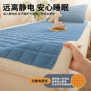 冬季床垫学生宿舍床褥子加厚保暖单人90x190cm铺底毛毯垫被