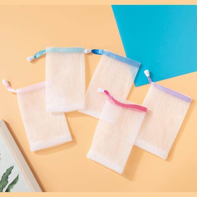 Bubble net soap bag, soap foaming net pouch, mesh bag for so