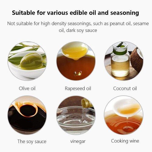 Kitchen Oil Bottle Cooking Oil Spray 200ml Black Pneumatic