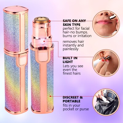 2 in 1 Electric Eyebrow Trimmer Makeup Painless Eye Brow Epi