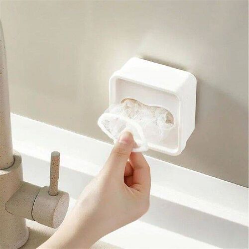 Disposable Glove Plastic Wrap Storage Box Wall Shelf